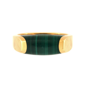 Bvlgari Mvsa Ring 18K Rose Gold with Malachite