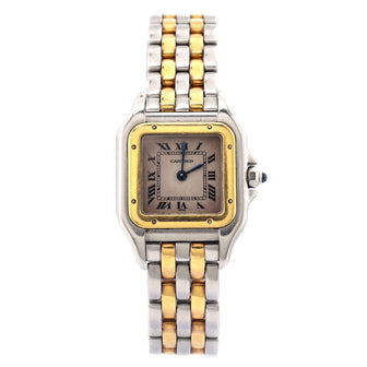 Cartier Vintage Panthere de Cartier Quartz Watch Stainless Steel and Yellow Gold 22