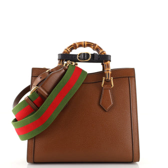 Gucci Diana NM Bamboo Handle Tote Leather Small