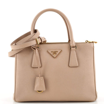 Prada Galleria Double Zip Tote Saffiano Leather Small
