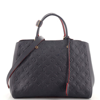 Louis Vuitton Montaigne Handbag Monogram Empreinte Leather GM