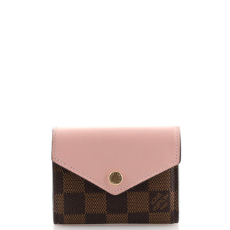 Louis Vuitton Zoe Wallet Damier and Leather