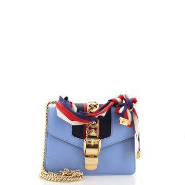 Gucci Sylvie Chain Shoulder Bag Leather Mini