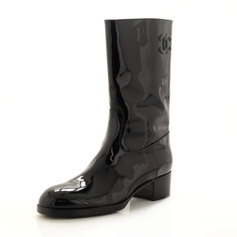 Chanel Women's CC High Boots Patent