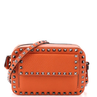 Valentino Garavani Rockstud Pocket Camera Crossbody Bag Leather Medium