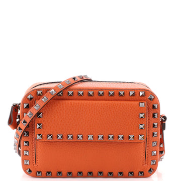 Valentino Garavani Rockstud Pocket Camera Crossbody Bag Leather Medium