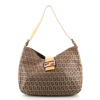 Fendi Shoulder Bag Zucchino Canvas Medium