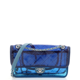 Chanel Coco Splash Flap Bag Quilted PVC With Lambskin Medium