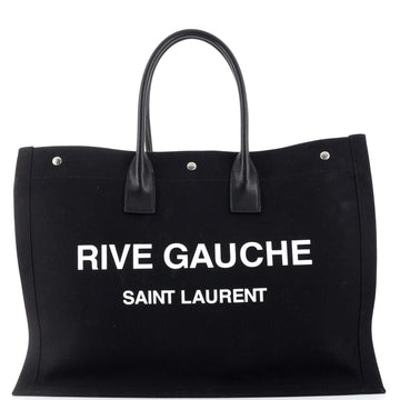 Saint Laurent Rive Gauche Shopper Tote Camo Canvas Large