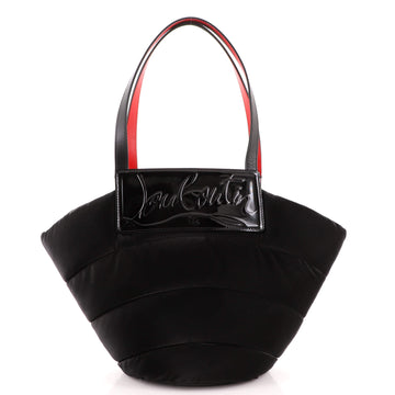 Christian Louboutin Loubishore Tote Nylon with Patent Small