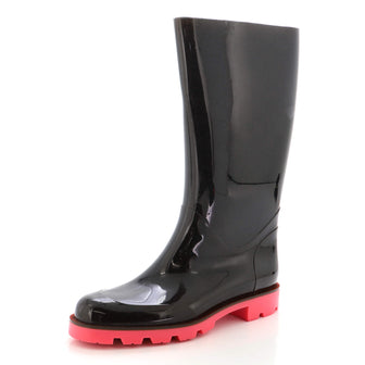 Gucci Women's Edinburg Rain Boots GG Monogram Rubber