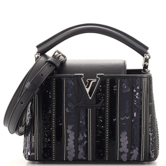 Louis Vuitton Capucines Bag Sequin and Beaded Leather Mini