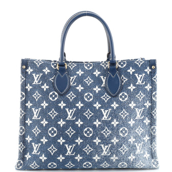 Louis Vuitton OnTheGo Tote Monogram Jacquard Denim MM