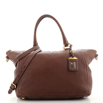 Prada Convertible Satchel Vitello Daino Large