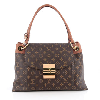 Louis Vuitton Olympe Handbag Monogram Canvas Brown