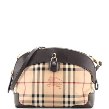 Burberry Primrose Crossbody Bag Haymarket Coated Canvas Small