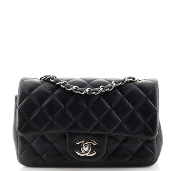 Chanel Classic Single Flap Bag Quilted Lambskin Mini
