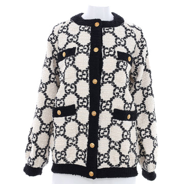Gucci Women's Oversized Button Up Jacket GG Tweed