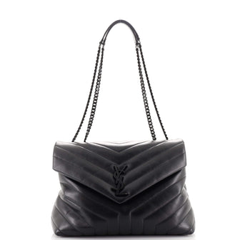 Saint Laurent LouLou Shoulder Bag Matelasse Chevron Leather Medium