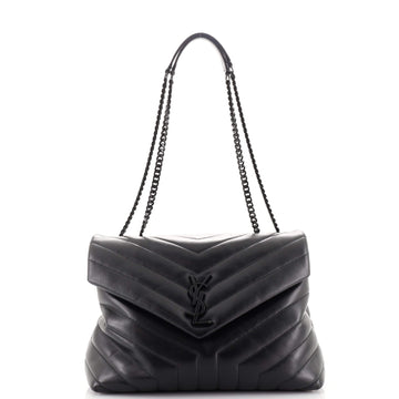 Saint Laurent LouLou Shoulder Bag Matelasse Chevron Leather Medium