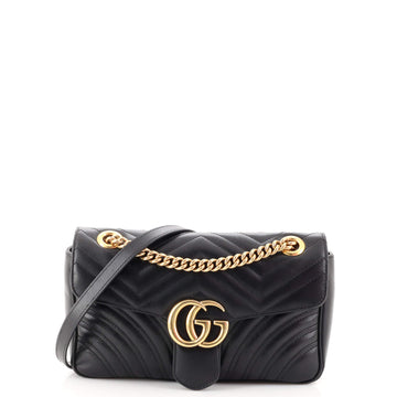 Gucci GG Marmont Flap Bag Matelasse Leather Small
