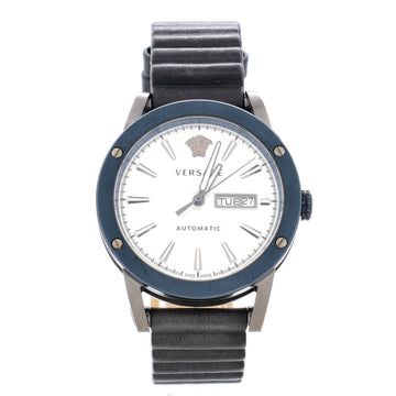 Versace Theros Automatic Watch Stainless Steel and Leather 42