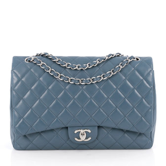 Chanel Classic Double Flap Bag Quilted Lambskin Maxi 1888601