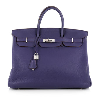 Hermes Birkin Handbag Purple Togo with Palladium 1888602