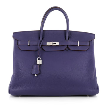 Hermes Birkin Handbag Purple Togo with Palladium 1888602