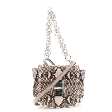 Chloe Drew Bijou Crossbody Bag Python Embossed Leather Mini