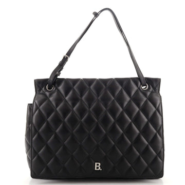 Balenciaga Touch B. Shoulder Bag Quilted Leather Large