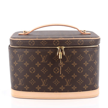 Louis Vuitton Nice Train Case Monogram Canvas Brown