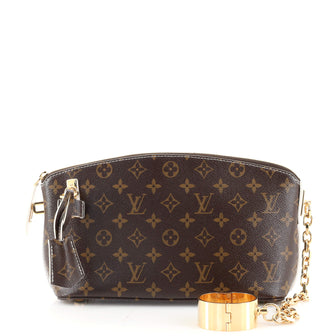 Louis Vuitton Lockit Cuff Clutch Monogram Fetish Canvas