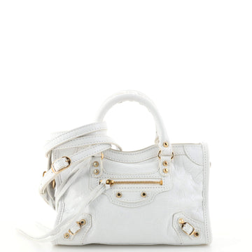 Balenciaga City Classic Studs Bag Leather Nano