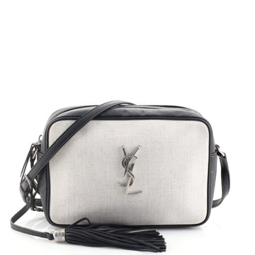Saint Laurent Lou Camera Bag Canvas and Leather Small