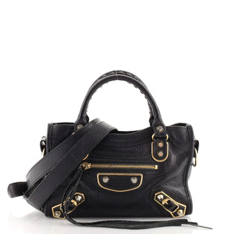 Balenciaga City Classic Studs Bag Leather Mini