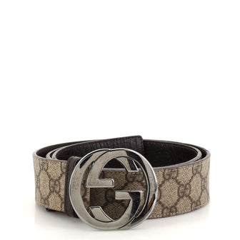 Gucci Interlocking G Belt GG Coated Canvas Medium