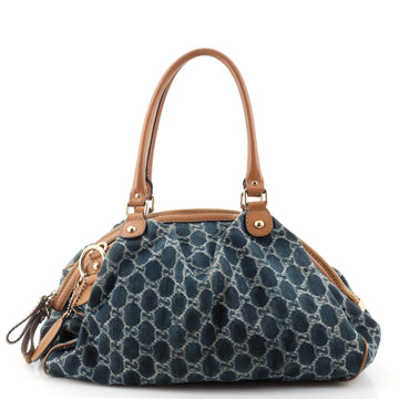 Gucci Sukey Boston Bag GG Denim