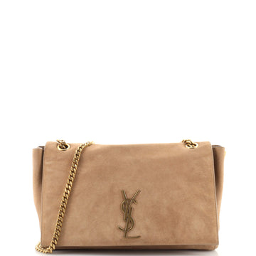 Saint Laurent Classic Monogram Reversible Shoulder Bag Suede and Leather Medium