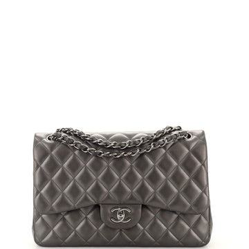 Chanel Classic Double Flap Bag Quilted Lambskin Jumbo