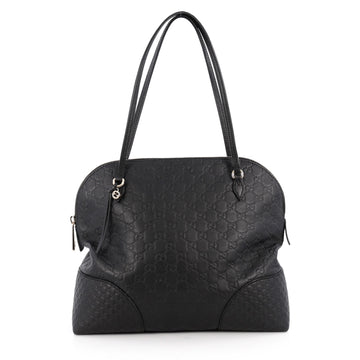 Gucci Bree Dome Tote Guccissima Leather Medium Black