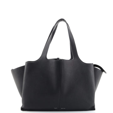 Celine Tri-Fold Shoulder Bag Grained Calfskin Medium