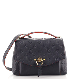 Louis Vuitton Blanche Handbag Monogram Empreinte Leather BB