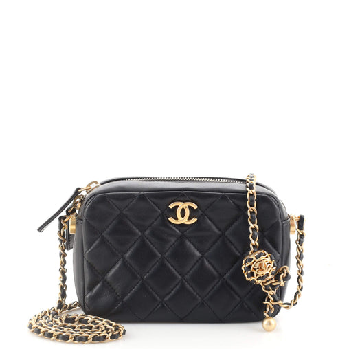 Chanel Pearl Crush Camera Case Quilted Lambskin Small 189112