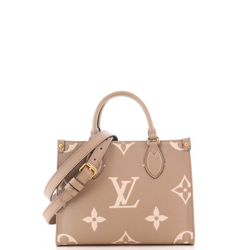 Louis Vuitton OnTheGo Tote Bicolor Monogram Empreinte Giant PM