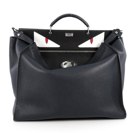 Fendi Selleria Peekaboo Monster Handbag Leather XL 18913