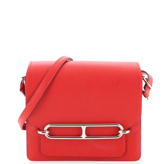 Red Roulis Hermes Roulis Bag Evercolor 18 Red 1891341