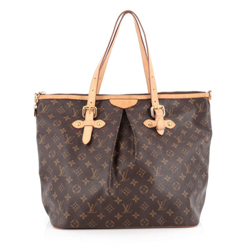 Louis Vuitton Palermo Handbag Monogram Canvas GM Brown 1891401