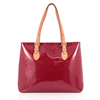 Louis Vuitton Brentwood Handbag Monogram Vernis Red 1892001