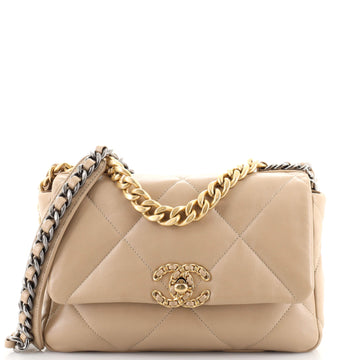 Chanel 19 Flap Bag Quilted Leather Medium